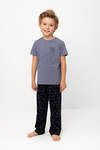 CROCKID Пижама 564966 К 1599 мокрый асфальт, геометрия