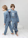 CROCKID Пижама 564968 К 1621 синий джинс, звездочки
