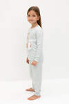 CROCKID Пижама 564970 К 1621 серое небо, мини листики