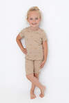 CROCKID Пижама 564973 К 1632 темно-бежевый, медвежонок