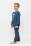 CROCKID Пижама 564976 К 1581 синий джинс, маленькая клетка