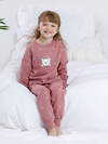 CROCKID Пижама 564999 К 1581 темная пудра, бантики