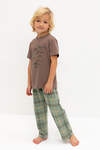 CROCKID Пижама 565014 К 1599/25 сосновая кора, текстильная клетка