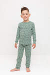 CROCKID Пижама 565053 К 1552 эвкалипт, геометрический рисунок