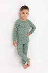 CROCKID Пижама 565053 К 1552 эвкалипт, геометрический рисунок