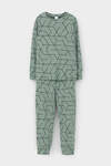 CROCKID Пижама 565053 К 1552 эвкалипт, геометрический рисунок