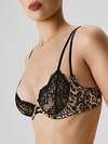 Infinity Lingerie Бюстгальтер 565261 31204111445 темно-коричневый принт