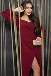 LT Collection Платье 565772 П14416-13М бордовый