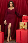 LT Collection Платье 565772 П14416-13М бордовый