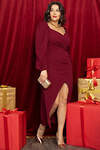 LT Collection Платье 565772 П14416-13М бордовый