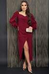 LT Collection Платье 565772 П14416-13М бордовый