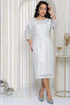 LT Collection Платье 565791 П14477-7М серебряный