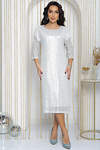 LT Collection Платье 565791 П14477-7М серебряный