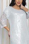 LT Collection Платье 565791 П14477-7М серебряный