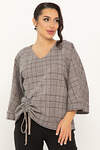 LT Collection Блуза 567139 Б14687-12М коричневый