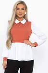 LT Collection Блуза 568811 Б14738-3М терракотовый