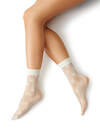 Minimi Носки 569115 calz. RETE ASTRO носки (сетка со звездами) Avorio (Молочный)