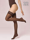 SiSi Чулки 569126 QUEEN 40 (чулки) Moka (Коричневый)