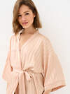 Omsa Халат 569163 OmD 0414D LINE Халат жен.(длинный с запахом жаккард), PL Rosa Cenere (Розовый)