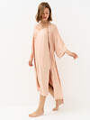 Omsa Халат 569163 OmD 0414D LINE Халат жен.(длинный с запахом жаккард), PL Rosa Cenere (Розовый)