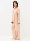 Omsa Пижама 569167 OmD 0231D LINE Пижама жен. (Рубашка+Брюки жаккард), PL Rosa Cenere (Розовый)