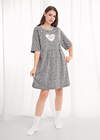 CLEVER Платье 569452 LDR26-1210/2 меланж т.серый/белый
