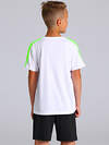 Апрель Футболка 569742 1ПДЗК4395812 белый+ярко-салатовый