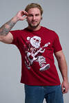 Натали Футболка 569812 8581 бордо+Д мороз с гитарой