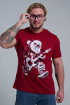Натали Футболка 569812 8581 бордо+Д мороз с гитарой
