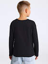 Апрель Лонгслив 569823 2ПДЛД5865001н черный+полоска белый+синий