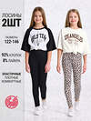 Апрель Легинсы 569825 2ДРЛ5821804н черный+коричневый леопард на бежевом