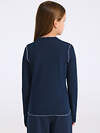 Апрель Лонгслив 569828 1ДДЛД4501200 темно-синий+белый