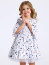 Апрель Платье 569833 1ДПД4858001нс нежные цветы на белом+белый