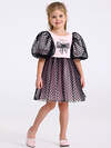 Апрель Платье 569837 1ДПК4837804с нежно-розовый+черный горох