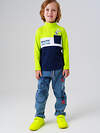 PLAYTODAY Водолазка 570088 32512232 белый,ярко-зеленый,тёмно-синий