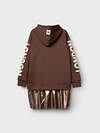 PLAYTODAY Платье 570248 32521469 коричневый,золотой
