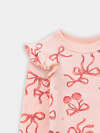 MARK FORMELLE Боди детское 570335 13017-2 сердечки на белоснежном +бантики на персике