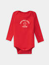 MARK FORMELLE Боди детское 570338 13018-2 огненный красный +печеньки на сл.масле