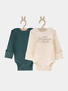 MARK FORMELLE Боди детское 570357 13018-1-2 сливочное масло +дымчатая сосна +печать