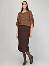 VISERDI Юбка 570422 10440-ткр 9451350 коричневый