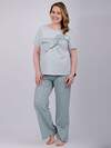 Malina Пижама 570598 3168б эвкалипт/светло-голубой