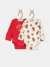 MARK FORMELLE Боди детское 570854 13018-1-2 огненный красный +печеньки на сл.масле