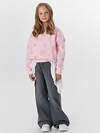 MARK FORMELLE Свитшот 571681 127897/1 снежинки на розовом нектаре