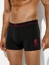 Omsa Трусы 572349 OmU 1234-25B New Year Боксеры муж. с откр.резинкой, CO Nero (Черный)