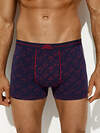 Omsa Трусы 572359 OmU 1234-25B Style Боксеры муж. с откр.резинкой, CO Blu Notte/Rosso (Синий)