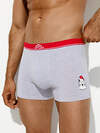 Omsa Трусы 572378 OmU 1234-25B New Year Боксеры муж. с откр.резинкой, CO Grigio Melange (Серый)