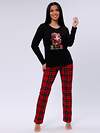 Malina Пижама 572631 3186 чёрный/красный