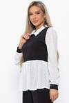 LT Collection Блуза 572785 Б14839-3М черный