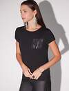 VILATTE Футболка 572872 D49.135 черный_блестки