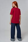 Натали Футболка 572880 8585 бордовый+диско снегурочка